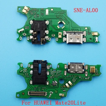 10 бр. За HUAWEI Mate20Lite/SNE-AL00 USB Порт за Зареждане на Зарядно Устройство, Зарядно устройство Конектор За Зареждане Микрофон Малка Такса Опашката Включете Гъвкав Кабел