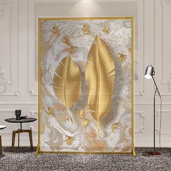100 ×180 Nordic Light Luxury Luminum Screen Преграда, която да покрие Метален Екран настройка Златни