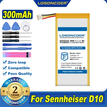 100% Оригинална батерия LOSONCOER 504374 BATT-03 300 ма за Sennheiser D10 DW Office DW Pro 1 и 2 и 30 DW SD Pro1 DW-Reihe MB Pro 1 и 2
