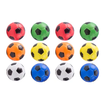 12 бр. Цветни футболни упражнения за ръце Мек еластичен топка за облекчаване на стреса, детски малка топка, играчка за масаж възрастни
