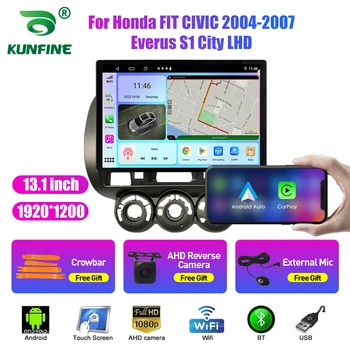 13,1-инчов автомобилното радио, за Honda FIT CIVIC 2004-2007 кола DVD GPS навигация стерео Carplay 2 Din централна мултимедиен Android Auto