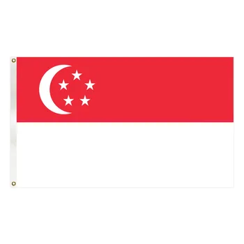 15*21 см 30*45 см 60*90 90 см*150 см Кола флаг, виси флаг на Сингапур, на Националния флаг