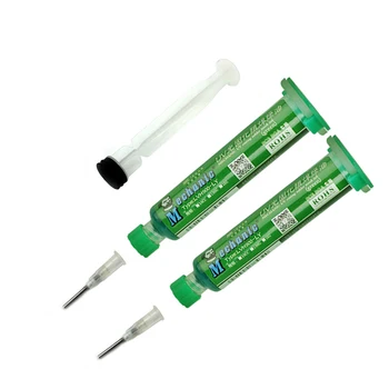 2 бр./лот, ръчна зелена UV-отверждаемая заваръчен поялната маска, инструмент за запояване на SMD печатни платки, флюси за заваряване, светочувствительные мастило