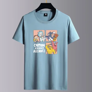 2023 Лятна Нова Мъжки Дамски тениска от 100% памук, Мъжки Ежедневни Базова тениска с къс ръкав и кръгло деколте, Висококачествени Мъжки Класически Потник B26