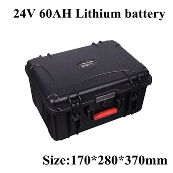 24V 60Ah Литиево-Йонна Батерия за Електрически Скутер Система за Съхранение на Слънчева Енергия-UPS Golf Cart електрически автомобил + Зарядно Устройство 5A