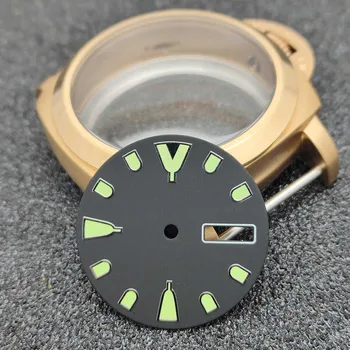 28,5 мм, зелен светлинен циферблат механизъм за NH36 Модифицирани часовници Аксесоари за часовници