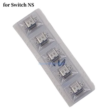 50 бр. Оригинални USB за конзолата Nintendo Switch порт за зареждане Конектор за захранване Type-C зарядно устройство за аксесоари NS