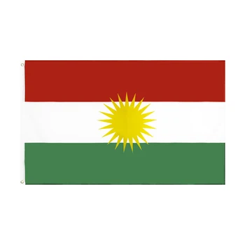 90x150 см Окачен домашен флаг Кюрдистан и банны с принтом за украса