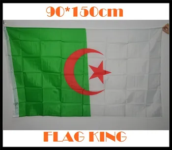 90x150 см Флаг на Алжир, на Националния флаг, на банер, на парад, фестивал, украса за офис, Украса за дома