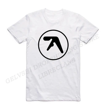 Aphex Twin Тениска За мъже и Жени, Модни тениски, Памучен тениска, Бебешки Тениски в стил Хип-Хоп, Блузи, Бяла Тениска, Потник Унисекс, Camisetas