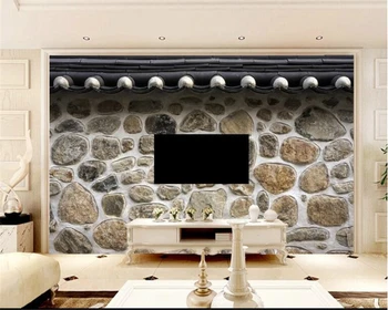 beibehang Обичай персонализирани камък, сгънати в стената, Нов китайски стил, стените в хола в китайски стил в стил ретро, 3D тапети
