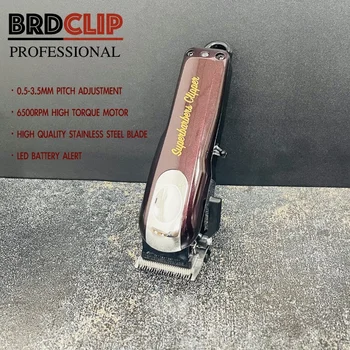 BRD Superbarbers професионална градиент електрически мъжки машина за подстригване на коса 240 минути използването на по-Дълъг живот на Кабинковия тример за коса