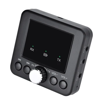 BT5.2 Аудиоприемник-предавател 2-в-1 Безжична 3,5 мм аудиоадаптер AUX Вход за телевизор, автомат стереодинамика, жак за слушалки
