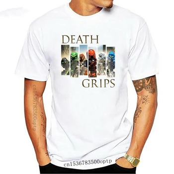 Camiseta blanca de alta calidad para hombre, camisa против estampado de Death Grips, Bionicle Toa Mata, 2022