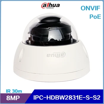 Dahua IPC-HDBW2831E-S-S2 8-Мегапикселова IP Lite Ir Широкофокусная куполна Мрежова камера С регулиране на Poe Onvif IP67 Starlight за начинаещи
