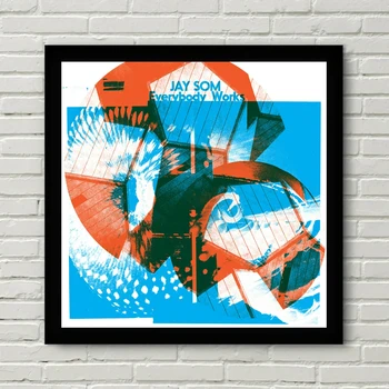 Jay Som Everybody Works Корица на Музикален албум на Плакат Печат на платно Декорация на Дома, Боядисване (Без рамка)