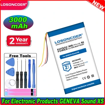 LOSONCOER 3000 mah AEC504499 за електронни устройства GENEVA Sound XS, високоговорители, батерията на мобилния телефон
