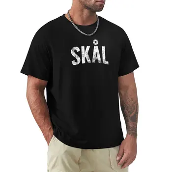 Sk?l (vintage) - Тениска Наздраве in Swedish & Норвежки, тениски с аниме, тениски оверсайз, тениски за мъже