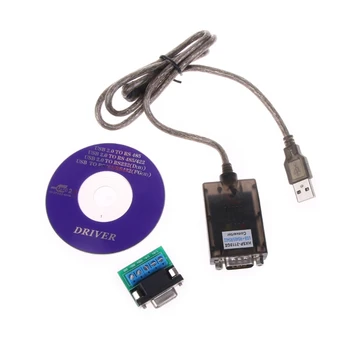 USB 2.0 Кабел-адаптер за Преобразуване на устройства със сериен порт USB 2.0 в RS485 RS422 DB9 COM, FTDI чип