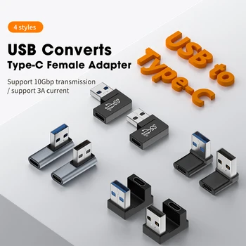 USB OTG адаптер 10 gbps 3.25 A C USB КЪМ USB 3.1 Коляното Удължител за Кабел за предаване на данни до 10 Gb/с USB U-Образна USB 3.1 Адаптер за Преносими КОМПЮТРИ U-диск