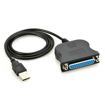 USB към 25-номера за контакт конектора DB25 IEEE 1284 паралелен принтер LPT адаптер конвертор за печат паралелен интерфейс кабел
