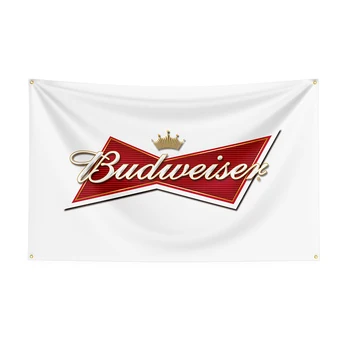 Бира банер с принтом от полиестер с флага Budweisers 3x5 метра за декор-ft Flag Декор, банер за украса на хартата, Банер с флага