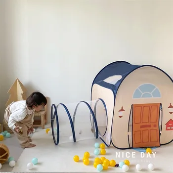 Детска Палатка Забавни океанските топки, Спортни играчки за басейна, детски игри, Домашна детска секретна база Playtent