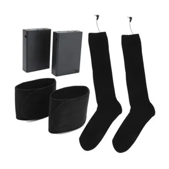 Зимни Чорапи с электроподогревом, миещи се батерии, Автоматично, практични, за къмпинг, разходки, памук, универсален-за мъже и Жени