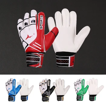 Износоустойчиви латексови ръкавици за футбол вратарите, със защита от отпечатъци, детски размери 5-10, нескользящие мъжки ръкавици за футболни тренировки