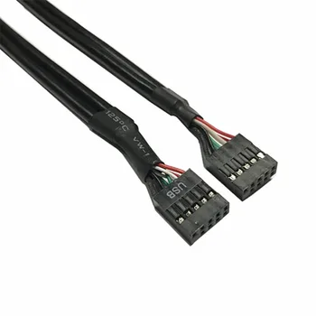 Кабел за предаване на данни USB2.0 дънната платка на 9-пинов USB кабел-9pin DuPont 2.54