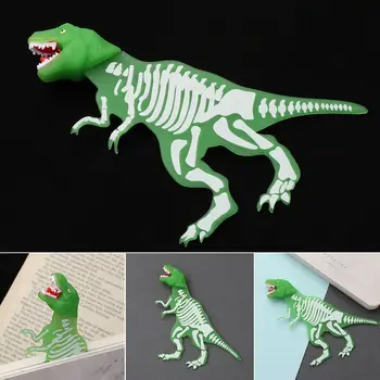 Канцеларски материали от PVC в стил животни, творчески книгата маркери, светещи маркери с динозавром, Ученически пособия
