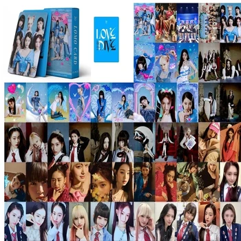 Картички Kpop АЙВ Lomo 2023 Love Dive Нов албум, Фотокарточки АЙВ Kawaii Idol, подарък за феновете на K-pop 55 бр.