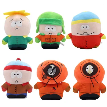 Ключодържател Kawaii North South Park, плюшен играчки, меки памучни, меки играчки, плюшен кукла, пухкави аниме-кукла за деца, играчки за рожден ден, подарък