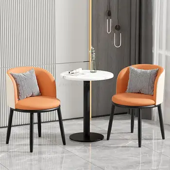 Комбинация от бюрото и стола Nordic Light Luxury за отдих, магазин за чай с мляко, Балкон, Чай масичка и стол, Просто Комбинация от една маса