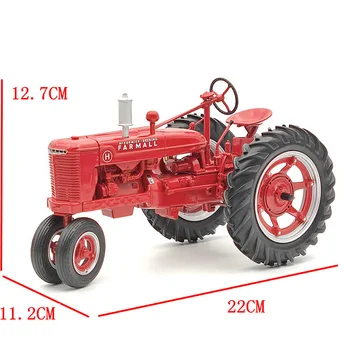 Лят под налягане корпус от сплав 1:16 75-та годишнина модел селскостопански трактори Red Adult Classic Класическа Колекция Статичен дисплей Подарък-сувенир
