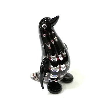 Мини-фигурка пингвин от муранско стъкло, декорации за бродерия, колекция от коледна украса за дома на работния плот, креативни коледни подаръци за деца
