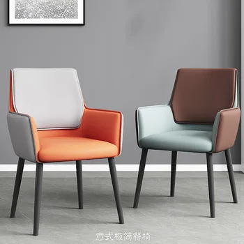 Модерни трапезни столове Релакс на Кожени дизайнерски стол Прозрачен трапезни столове, Офис метални Sillas Para Eventos Мебелите за дневна