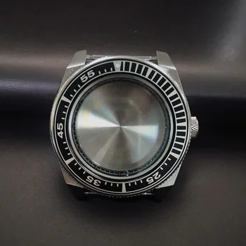 Модно 43 мм сапфирен кристал 10ATM, водоустойчив калъф за часа NH35 NH36 Seiko Samurai, часовник за гмуркане с автоматичен механизъм