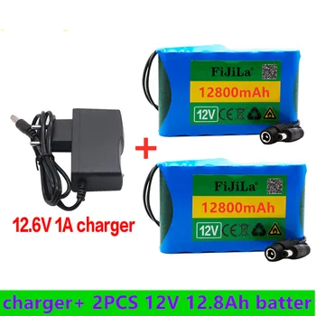 монитор камера за видеонаблюдение 12 В 18650 ма батерия + зарядно устройство, литиево-йонна батерия с капацитет от 12,8 а 12800