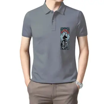 Мъжки облекла за голф, рекламен плакат Mayans C Ez, черна мъжки байкерская тениска-поло с забавен дизайн за мъже