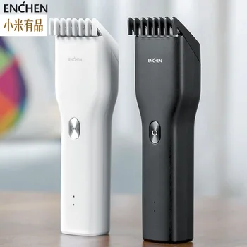 на разположение Ще намерите електрическа пишеща машина за подстригване на коса Enchen на Басите USB, двухскоростной керамичен нож за коса, тример за бързо зареждане на косата, детски