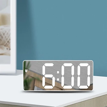 Настолен цифров алармен Нощни часове, с точка на Електронна таблица на Показване на датата с голям екран Начало декор