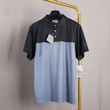 Нови мъжки ризи за голф, поло риза с къс ръкав за голф, мъжки тениски за спортове на открито, стрейчевая бързосъхнеща облекло за голф, мъжки