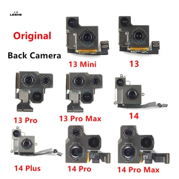 Оригиналната задна камера за Iphone 13 14 Pro Max 13 Mini Plus, камера с гъвкав кабел за обратно основните лещи, mobile