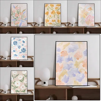 Платното в скандинавски стил INS, японски корейски Малки Пресни Плакати на стената, за Украса на дома стаен, Стенни Картини, Щампи, Произведения на изкуството