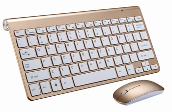 Преносима Безжична Клавиатура за преносим компютър Mac, ТЕЛЕВИЗИОННА конзола, мини-клавиатура, мишка 2,4 G, определени канцеларски материали за IOS и Android Win 7 10