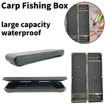 Преносима Риболовна кутия с Аксесоари за риболов на шаран, кутия за риболовни примамки с голям капацитет, Лек и водоустойчив калъф за рибарски принадлежности