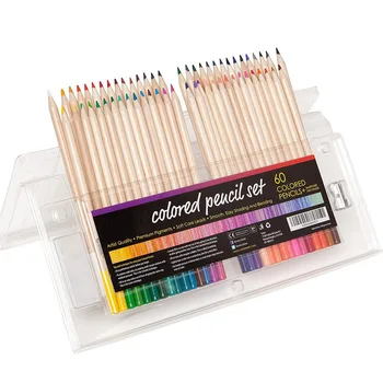 Професионален маслен цветен молив от мека Дървесина, акварелни моливи за рисуване, Ученически художествени аксесоари