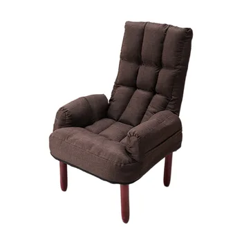 Разтегателен Единичен разтегателен диван, Модерно Многофункционално Столче с Дишаща тъкан тапицерия, Мързелив стол за апартамент