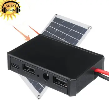 Регулатор на слънчеви панели DC Type C Универсален контролер за зареждане с двоен USB-изход, водоустойчив бързо зареждане за дома